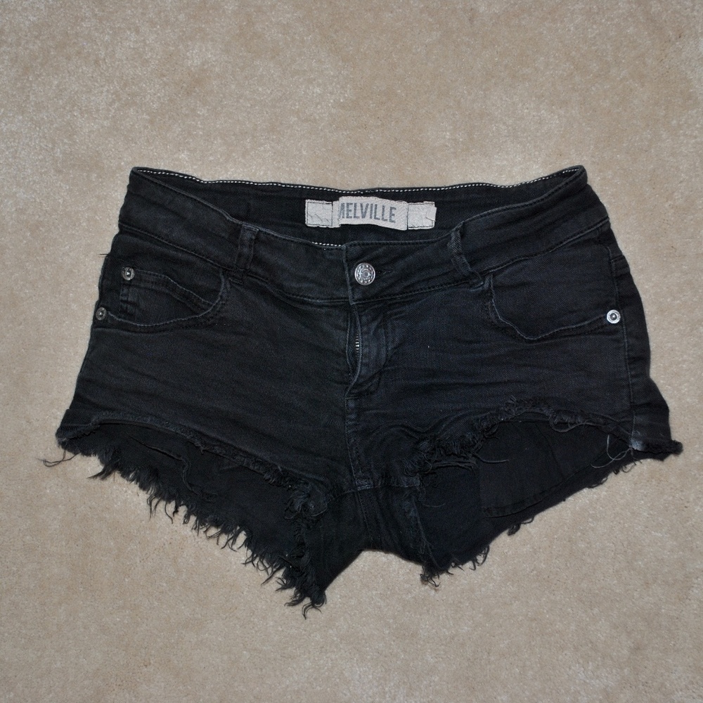 Brandy Melville Black Cut Off Shorts